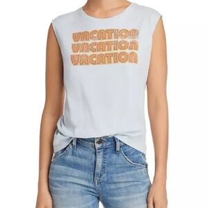 Rebecca Minkoff Vacation Tank  | worn by Olivia Rodrigo | Large | light blue